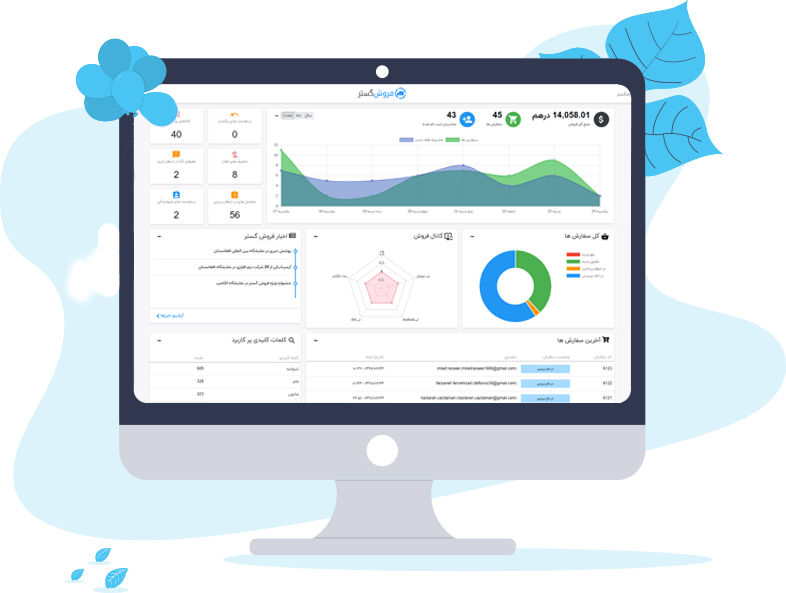 پنل مدیریت فروشگاه اینترنتی